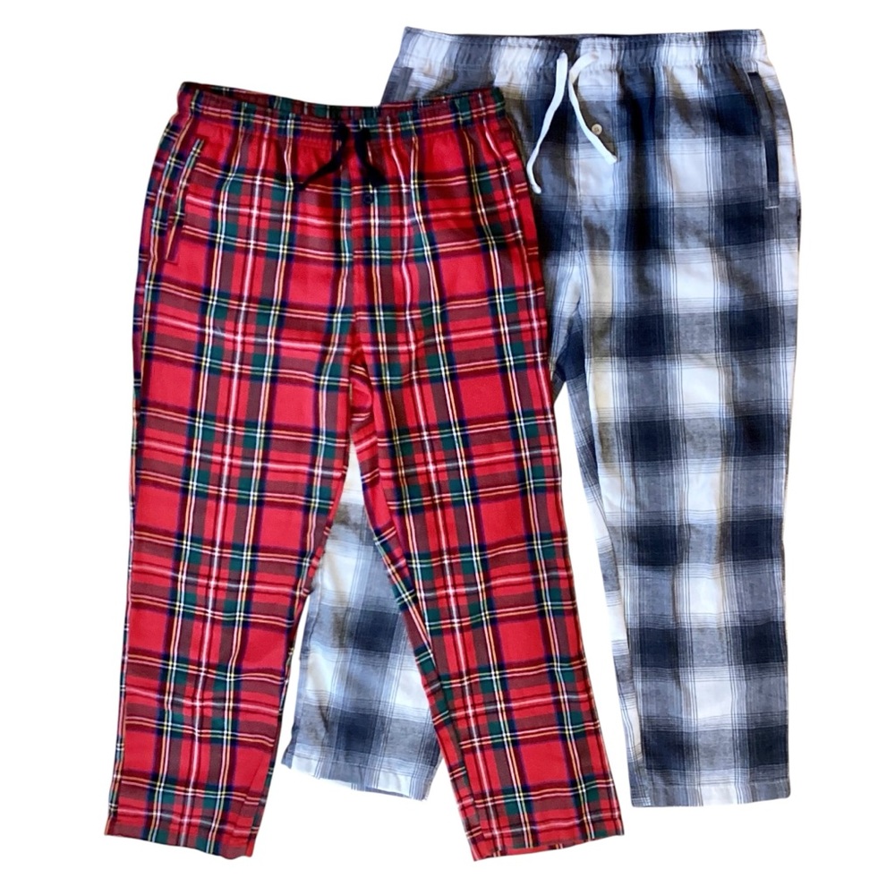 BLUENOTES | 2 Lounge Pants Plaid Large